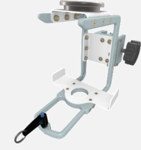 Hillaero BRONCHOTRON FAA certified mountable bracket for Air Ambulance Airmed Helicopter or Fixed Wing Aircraft ISO1